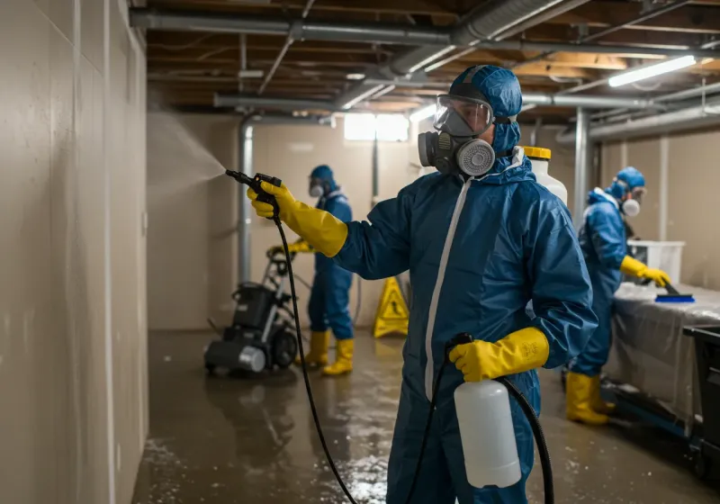 Basement Sanitization and Antimicrobial Treatment process in Cambridge, MD